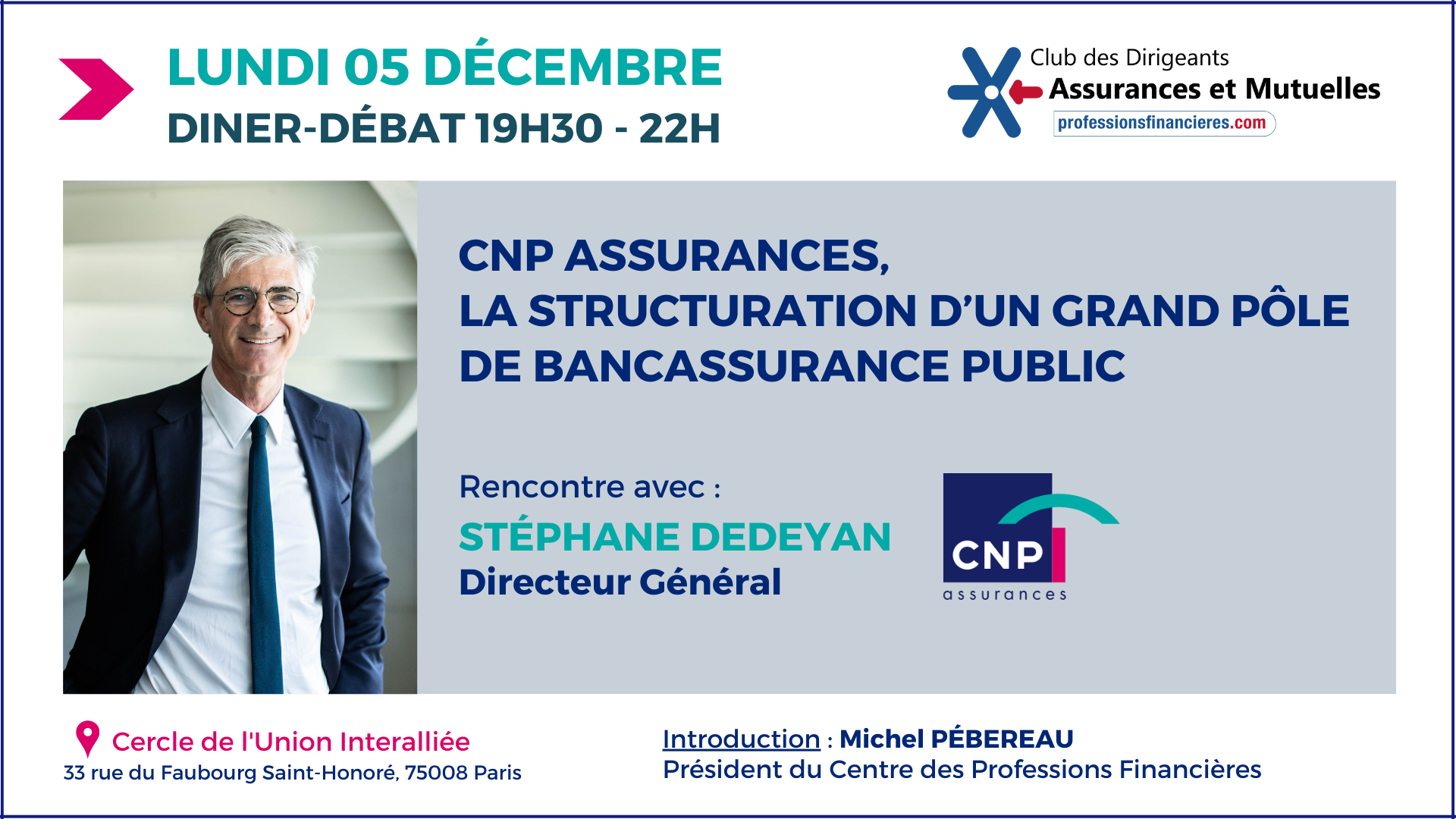 Stéphane Dedeyan Cnp Assurances La Structuration Dun Grand Pôle De